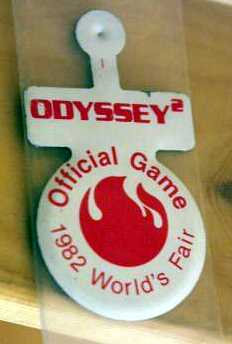Magnavox Odyssey 2 World's Fair 82 Pin [RN:7-9] [YR:82] [SC:US]